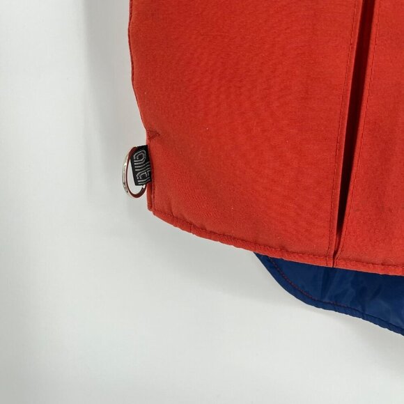 Allti Of Santa Fe Orange & Blue  Puffer‎ Vest Mens M Thinsulate 3M Insulation - Picture 2 of 7